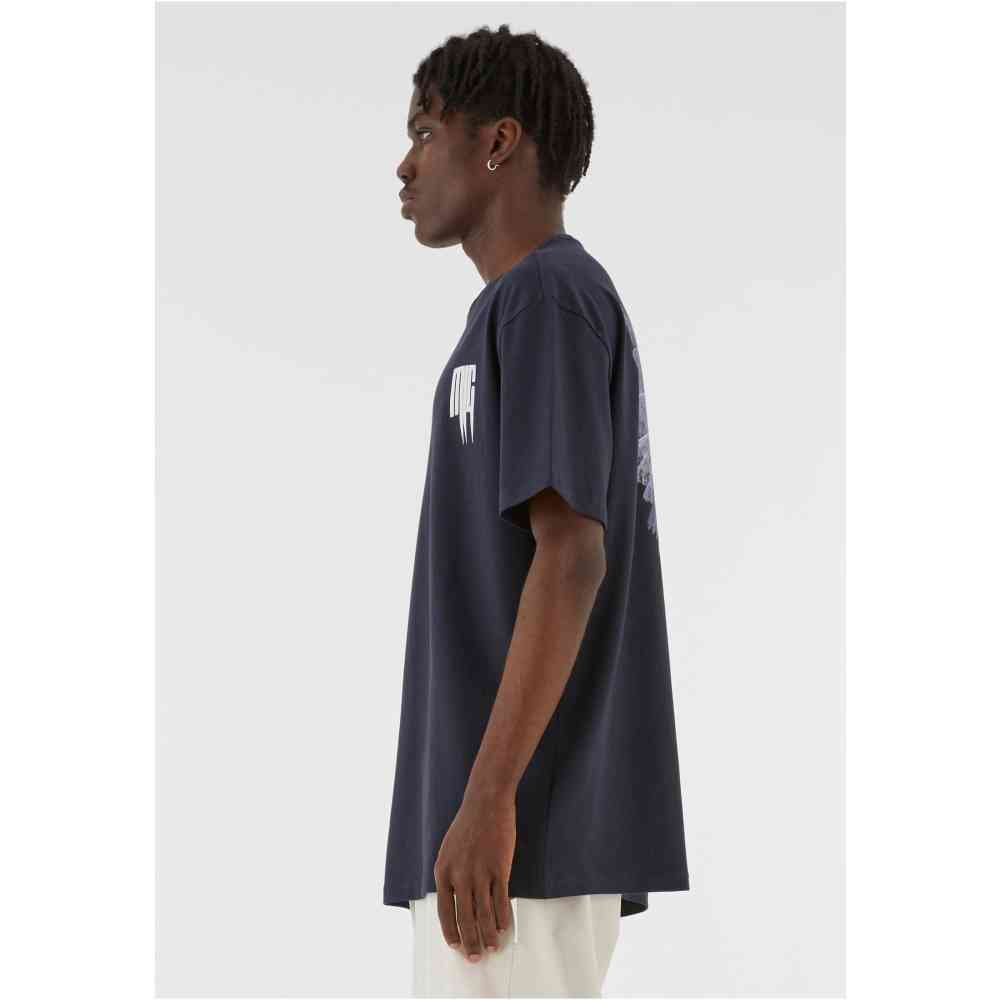 MJ GONZALES - Metamorphose V.2 X Heavy Oversized Heren Tshirt - Donkerblauw